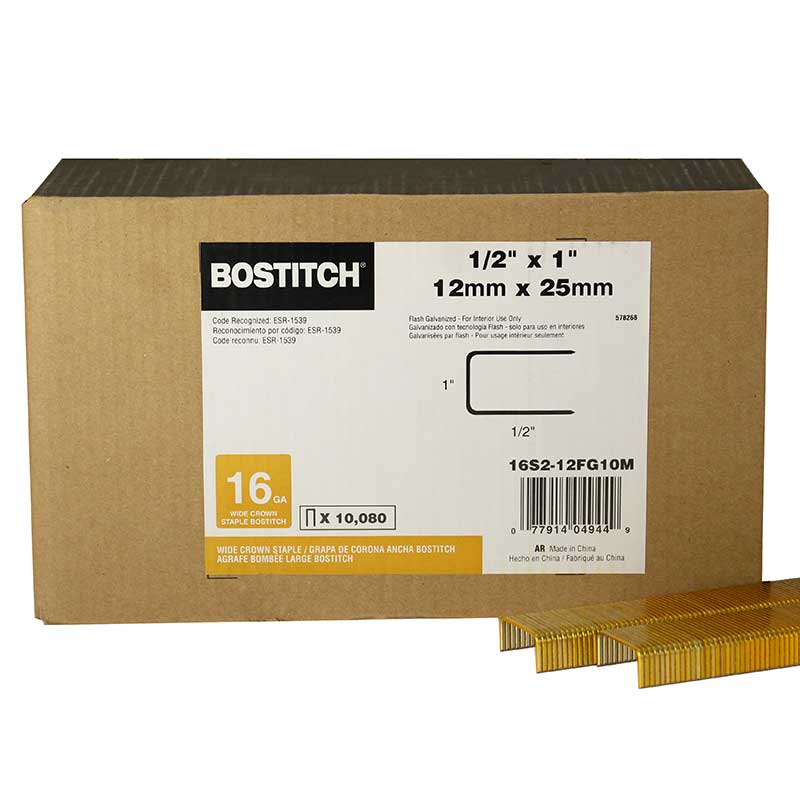 Bostitch Industrial 438S2-1 16ga S2 Stapler, 1 Crown x 1/2 - 1-1/2